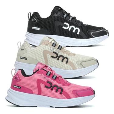 Imagem de Kit 3 Pares Tênis Esportivo Feminino Masculino Leve Macio Academia Cor