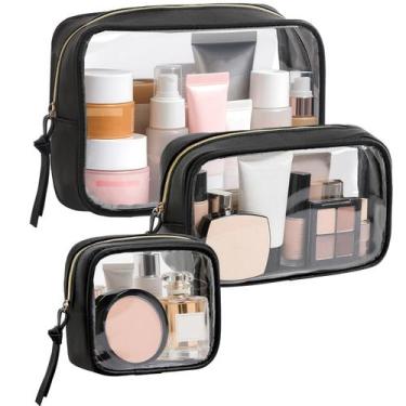 Imagem de Bolsa de maquiagem Vorspack Travel, pacote com 3 unidades, bolsa de hi
