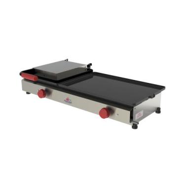 Imagem de Chapa Bifeteira a Gás Industrial PR 800 G New Queen Inox Progás
