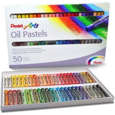 Imagem de Giz Pastel Oleoso Pentel 50 Cores phn50