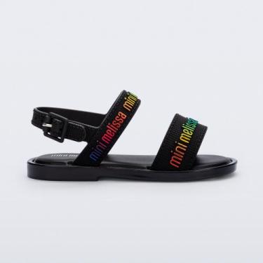 Imagem de Sandália Mini Melissa Mar Sandal M-Lover Infantil Preta, 28