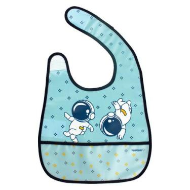 Imagem de Babador infantil impermeável pimpolho 25x31cm cores +6m, Astronauta
