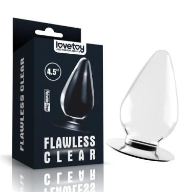Imagem de Plug Anal Silicone Transparente 11x5cm Flawless Clear 4.5 Lovetoy, Tra