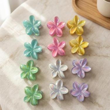 Imagem de Kit 12 Presilha Flor Blogueira 6cm Piranha Tendencia Varias Cores - Ge