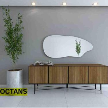 Imagem de Espelho Orgânico Prata Octans Led 150x70 cm Cerentini - Cerentini Desi