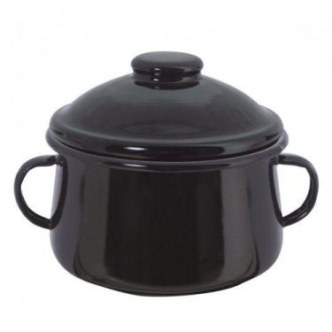 Imagem de Açucareiro Aço Esmaltado 10 Preto Ewel