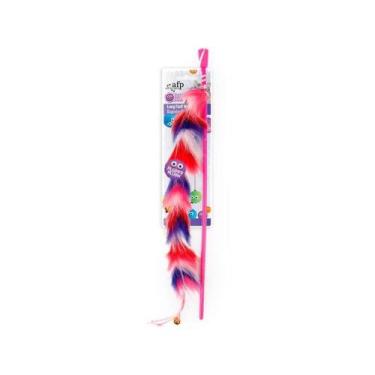 Imagem de Brinquedo Fluffyball Wand Afp para Gatos Vermelho, Azul e Branco