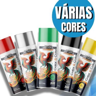 Imagem de Tinta Spray Color & Cola 400ML com Excelente Cobertura e Secagem Rápida Color Total