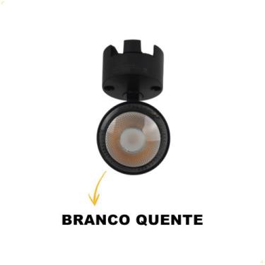 Imagem de Spot LED 10w Para Trilho Eletrificado Ou Sobrepor Bivolt Preto 800lm I