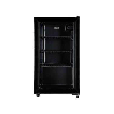 Imagem de Frigobar Expositor HQ 85L Porta de Vidro Duplo Full Black com Luz Interna e Termostato HQ-85FBPV