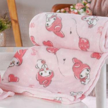 Imagem de Manta com Naninha Cobertor Bebê Personagens Bene Casa, My Melody
