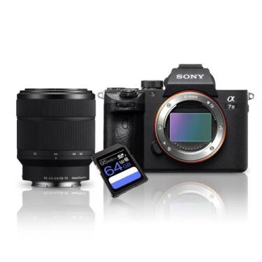 Imagem de Kit Câmera Sony a7III Lente Sony FE 28-70mm Cartão SDXC 64Gb