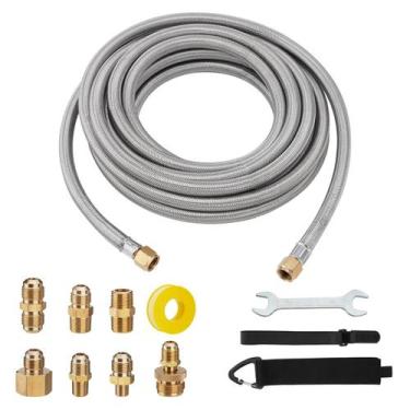 Imagem de Extensão de Mangueira de Propano SPARKWHIZ 7,5m Kit de Alta Pressão