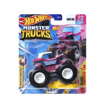Imagem de Carrinho Hot Wheels Monster Trucks Barbie 65 anos HTM60 Mattel, Roxo