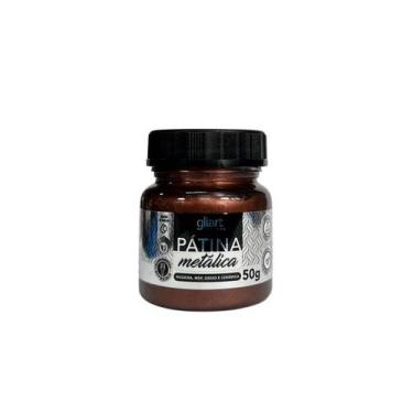 Imagem de Patina Metalica Gliart P/ Mdf Gesso Ceramica Selecione a Cor, TABACO, 