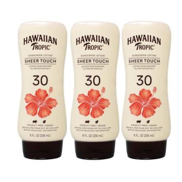 Imagem de Protetor Solar Hawaiian Tropic Toque Leve FPS 30 236ml - Pacote com 3 