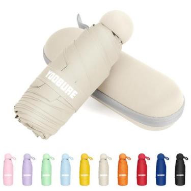 Imagem de Guarda-chuva compacto mini portátil com proteção UV Yoobure