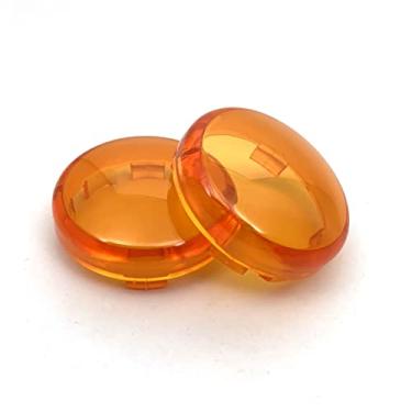 Imagem de DustCustoms - Lente de Seta compatível com Harley Davidson - modelo bullet (Laranja)