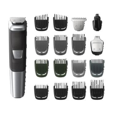 Imagem de Philips Norelco Kit de aparador multifuncional multigroomer série 5000, 18 peças de cuidados para homens, para barba, cabelo, aparador de pelos corporais para homens, sem necessidade de óleo de lâmina