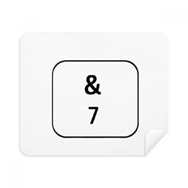 Imagem de Keyboard Symbol 7 Pano de limpeza Limpador de tela 2 peças Tecido de camurça