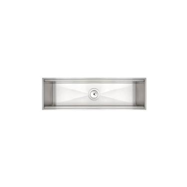 Imagem de Escorredor Úmido Tramontina 60x18cm para Sobrepor em Aço Inox com Acabamento Scotch Brite Tramontina