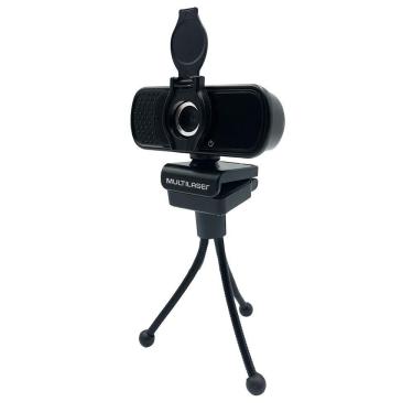 Imagem de Webcam Full HD 1080p C/ Tripé Microfone Multilaser WC055