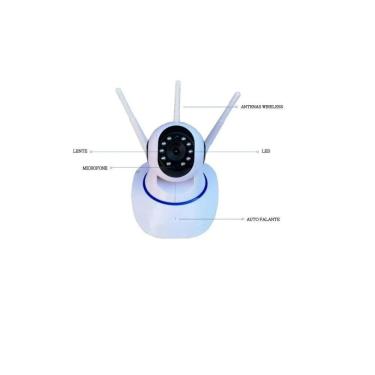 Imagem de Câmera De Segurança Wi-Fi 3 Antenas 360 Hd 720P
