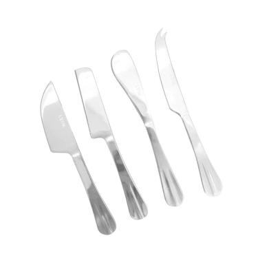 Imagem de Conjunto 4 Facas Aço Inox p/ Queijo Positano - Lyor