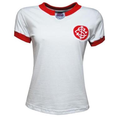 Imagem de Camisa Internacional 1976 Retrô Feminino  Branca G - Liga Retrô