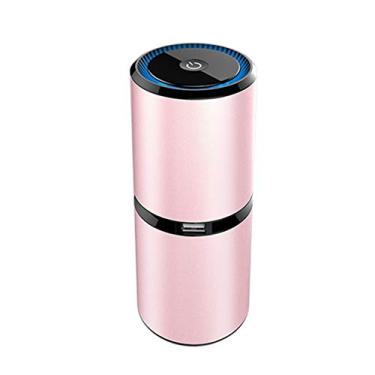 Imagem de Purificador de ar para carro Purificador de ar portátil de íons negativos Purificador de ar USB Purificador de ar de ânion para carro Home Office, rosa