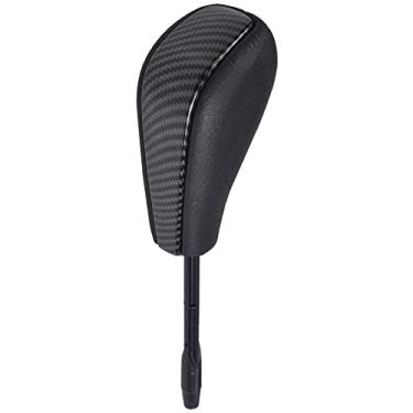 Imagem de Hacreyatu Alavanca de manopla de câmbio de marcha automática de fibra de carbono para BMW E36 E46 E39 E60 E61 E38 Z3 X5 E53 (polo longo)