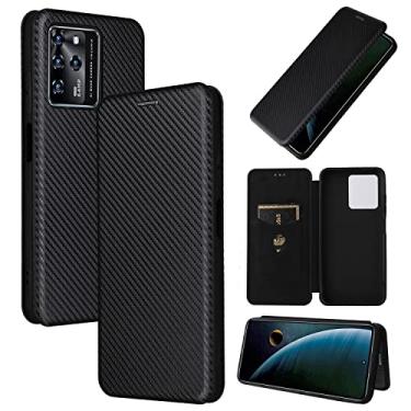 Imagem de For ZTE Blade V30 Carbon Fiber Texture Horizontal Flip PU Phone Case