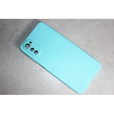 Imagem de Capa Protetora em Silicone Premium para Novo Motorola Moto E32 - Verde Agua