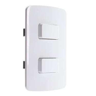 Imagem de Conjunto Interruptor Paralelo Duplo Sep 10a 4x2 B3 Margirius Cor:Branca