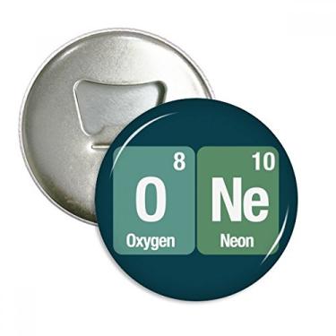 Imagem de One Chemical Element Science Abridor de garrafas ímã de geladeira emblema multifuncional