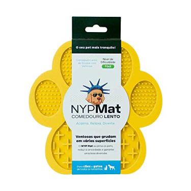 Imagem de Tapete de Lamber NY PETS Patinha para cachorro (Amarelo)