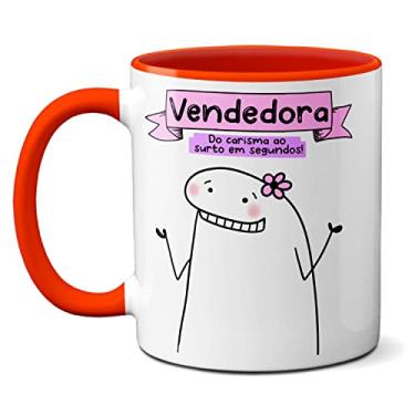 Imagem de Caneca Vendedora Do Carismo Ao Surto Em Segundos! Presente (Vermelha)