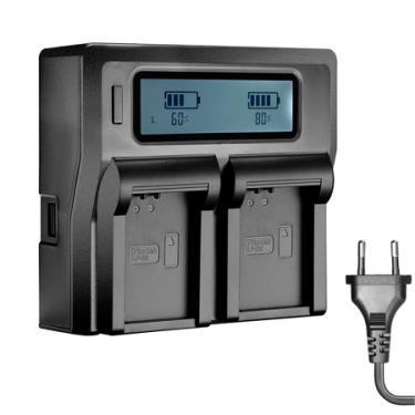 Imagem de Carregador Duplo Rápido para Bateria Canon LP-E17 com USB (Bivolt)