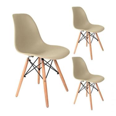 Imagem de Conjunto 3 Cadeiras Charles Eames Eiffel Confortavél