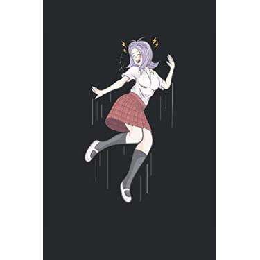 Imagem de Happy Anime Girl Happy, drôle de fille d'anime: Journal de cahier d'anime pour adolescents et enfants ou adultes. 6x9 avec papier blanc Kremig et 120 pages
