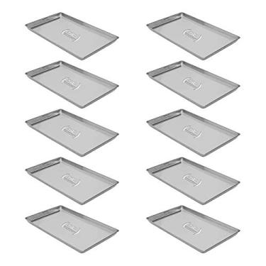 Imagem de Kit - 10 Formas Assadeiras Estampada Alumínio Biscoito 60 x 40 x 2 Padaria Confeitaria