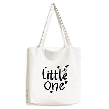 Imagem de Little One citação Art Deco presente moda sacola sacola de compras bolsa casual bolsa de mão