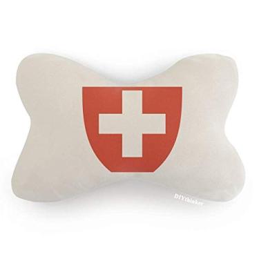 Imagem de DIYthinker Suíça Europa Emblema Nacional Acabamento Carro Pescoço Decoração Almofada Almofada Almofada Almofada