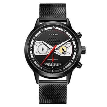 Imagem de Relógio de Pulso Masculino Sinobi Quartzo Relógio Moda Criativa Homens Esportivo (C2)