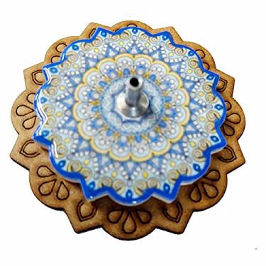 Imagem de INCENSÁRIO EM MDF COLORIDO 7 CM - AZUL 2