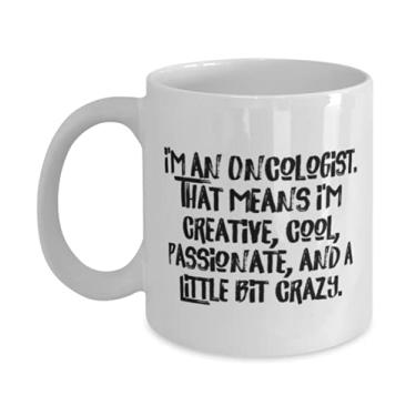 Imagem de Caneca I'm an Oncologist. That Means I'm Creative, Legal, Passionate and 325 ml, presente oncologista da Boss, lindo copo para colegas de trabalho