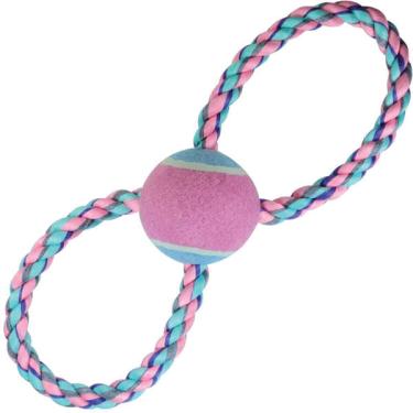 Imagem de Brinquedo Bola de Tênis com Corda para Cães - Tam. Único