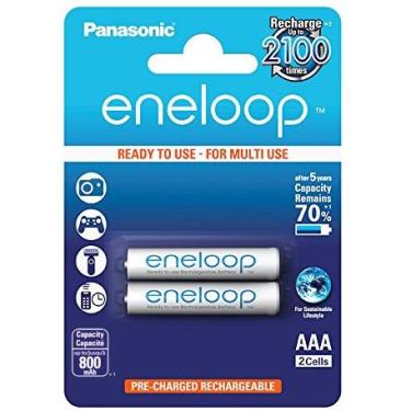 Imagem de Pilha Aaa Recarregável Panasonic Eneloop 800Mah - Cartela Com 2 Unidad