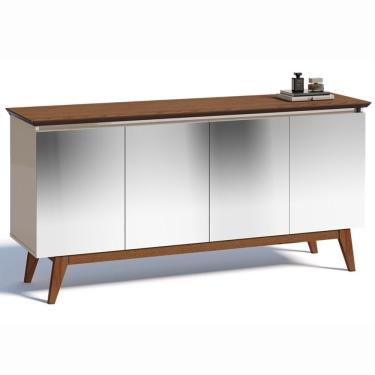 Imagem de Buffet Classic Imcal 66575 Off White Freijó Com Espelho Sala