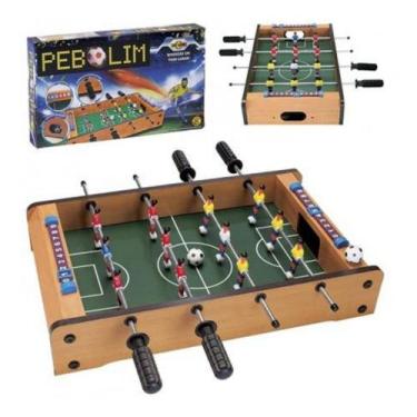 Jogo Futebol De Mesa Pebolim Interativo Crianças Pimball - Zoop